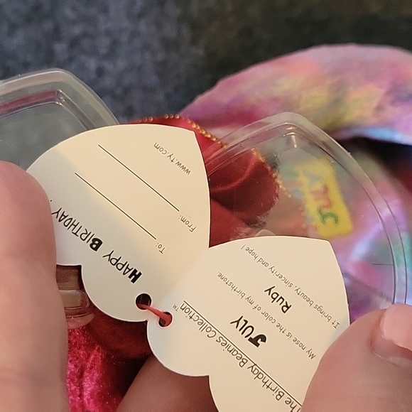 July Birthday Teddy Bear Red Kids Adults plush toy Celebration - Picture 4 of 9